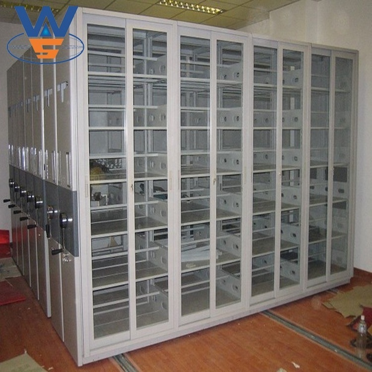 High Density Filing Cabinet Mobile Shelving Library Furniture Mobile Shelving System