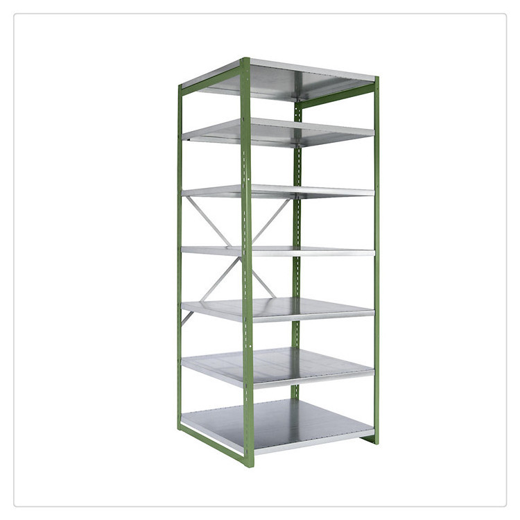 China Manufacturer Industrial Warehouse Storage Steel Light Duty Metal Rack Metal Boltless Shelving