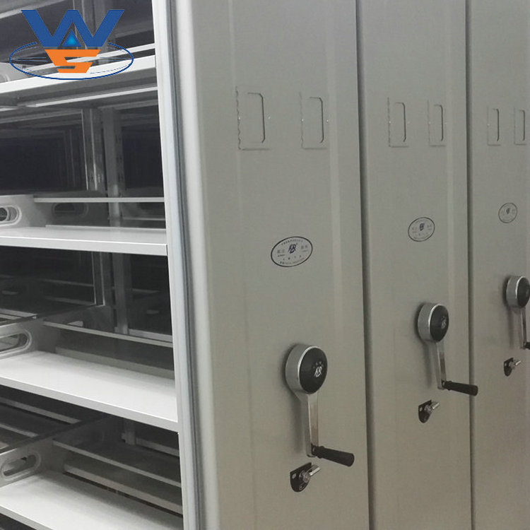 High density steel filing cabinet library school mobile shelving