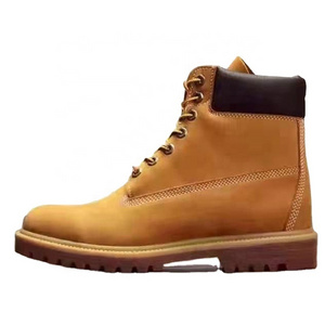 European work boots with leather, hiking hunting boots for fashion street walking