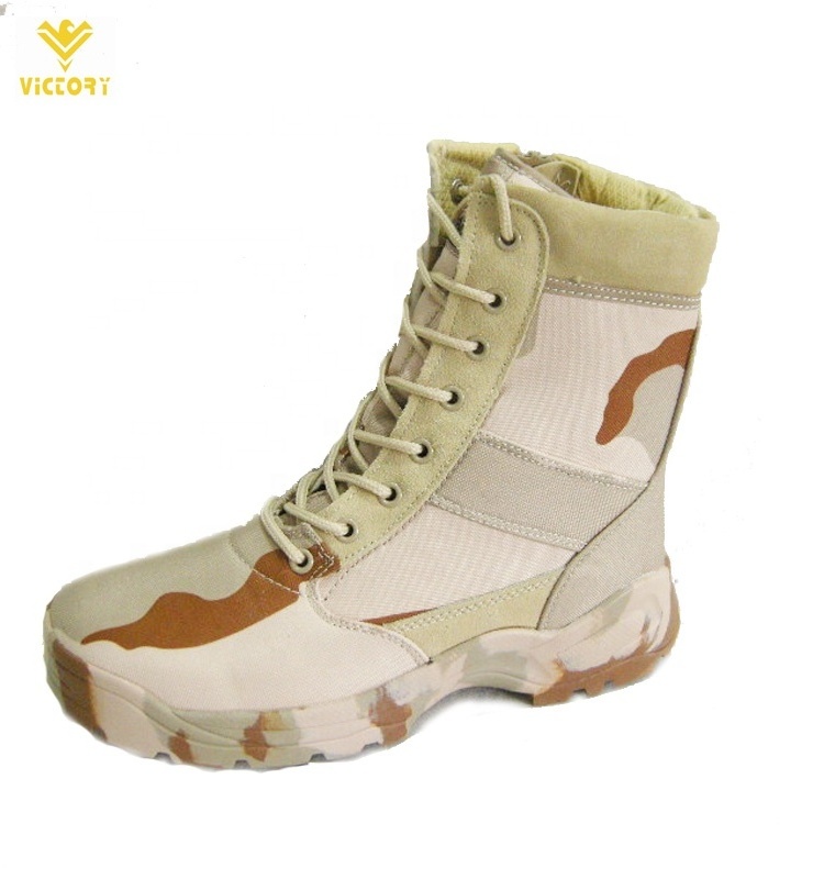 2020 High quality boots resistant men leather desert boots ACU safety shoes work boots for industry