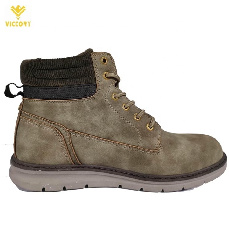 European work boots with leather, hiking hunting boots for fashion street walking