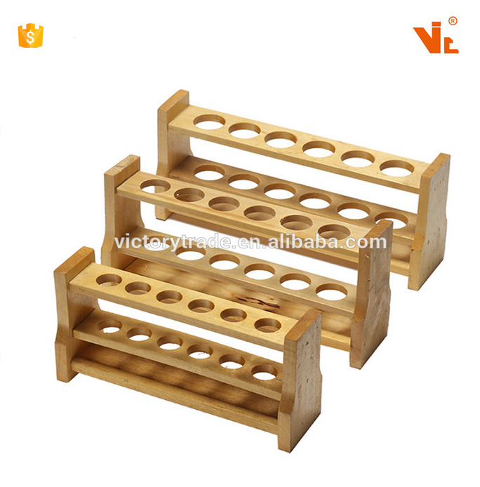 V-KJ81 Wholesale wooden centrifuge test tube rack for lab use