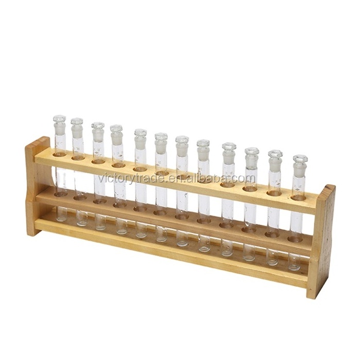 V-KJ81 Wholesale wooden centrifuge test tube rack for lab use