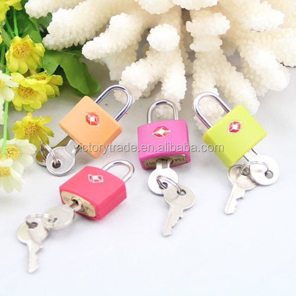 V-GF21-21 Wholesale travel security TSA luggage brass padlock with master key