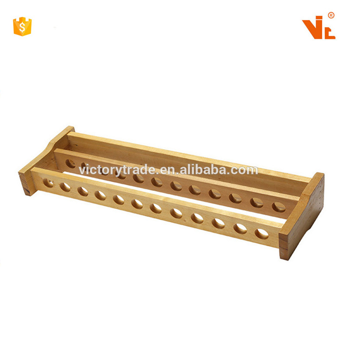 V-KJ81 Wholesale wooden centrifuge test tube rack for lab use