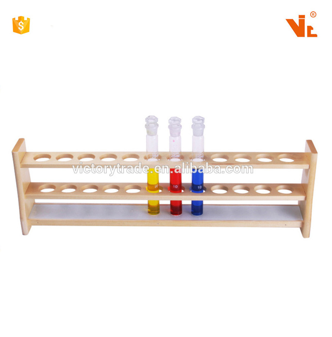 V-KJ81 Wholesale wooden centrifuge test tube rack for lab use