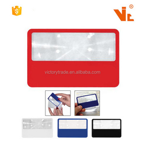 V-MG10 Promotional Plastic Pocket Credit Card Size Magnifier Wallet Magnifier For Reading