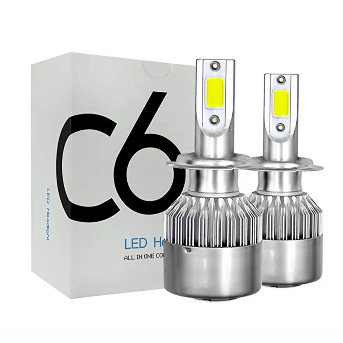 H7 LED H11 H4 Hi/Lo H1 H3 H8 HB1 HB3 HB4 HB5 HIR2 H13 H27 9005 9006 Car Headlight Bulbs 3000K 6000K 8000K COB C6 car lights