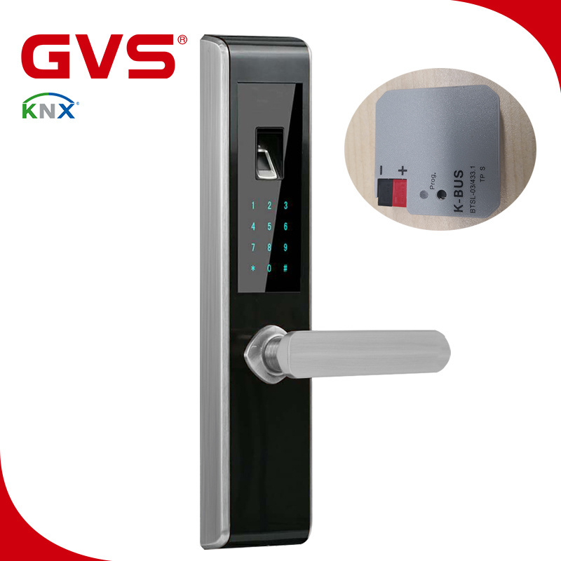 Global First one Manufacturer KNX/EIB GVS K-bus Smart Home System Fingerprint Card Digital Keypad KNX Integrate Smart Door Lock