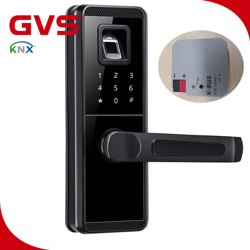 NO.1 KNX/EIB GVS K-bus Smart Home Automation System Fingerprint Card Digital Keypad KNX Integrate Smart Fingerprint Door Lock