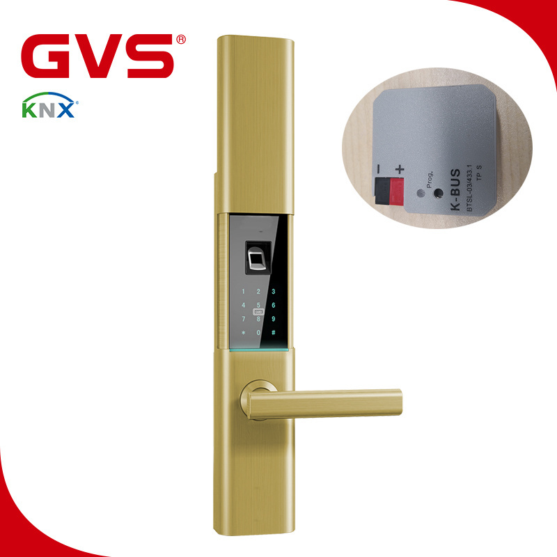 NO.1 KNX/EIB GVS K-bus Smart Home Automation System Fingerprint Card Digital Keypad KNX Integrate Smart Fingerprint Door Lock