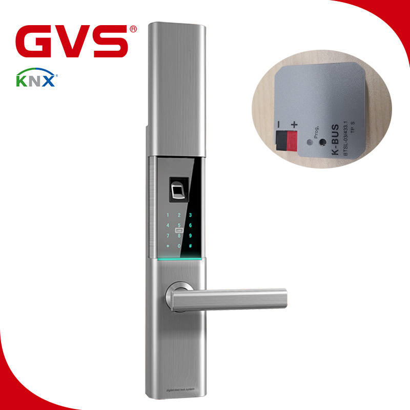 NO.1 KNX/EIB GVS K-bus Smart Home Automation System Fingerprint Card Digital Keypad KNX Integrate Smart Fingerprint Door Lock