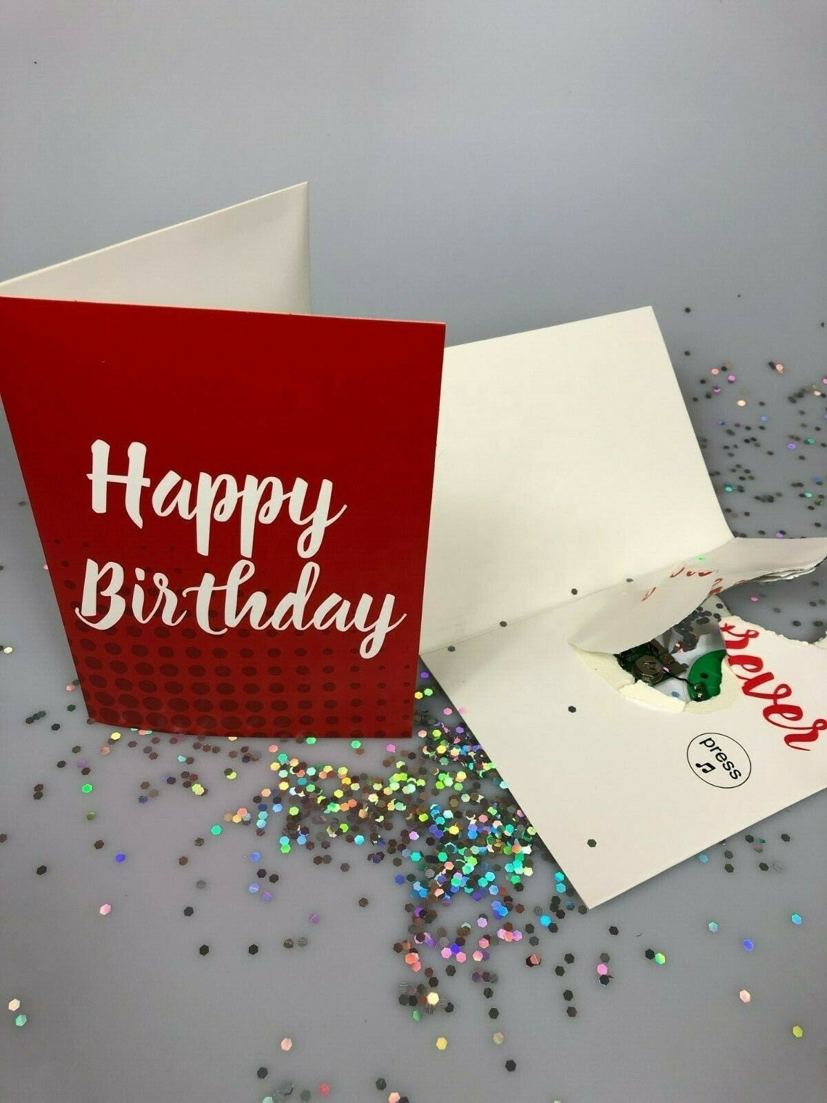 Pranks Anonymous Holiday Trick Greeting Card - Practical Joke Glitter Bomb