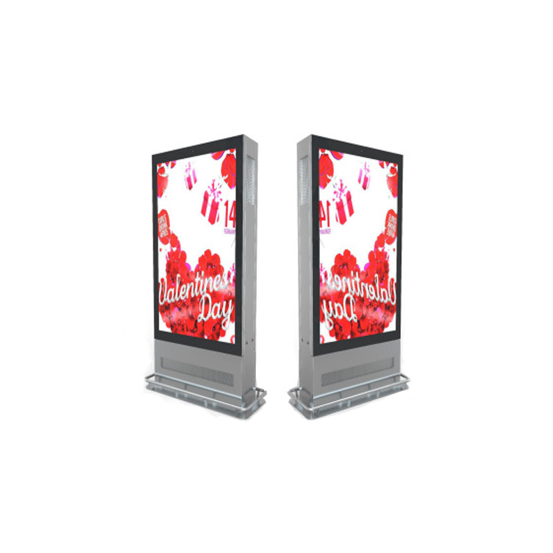 Portable 21.5/32 inch touch screen smart floor standing double sided screen lcd display bat