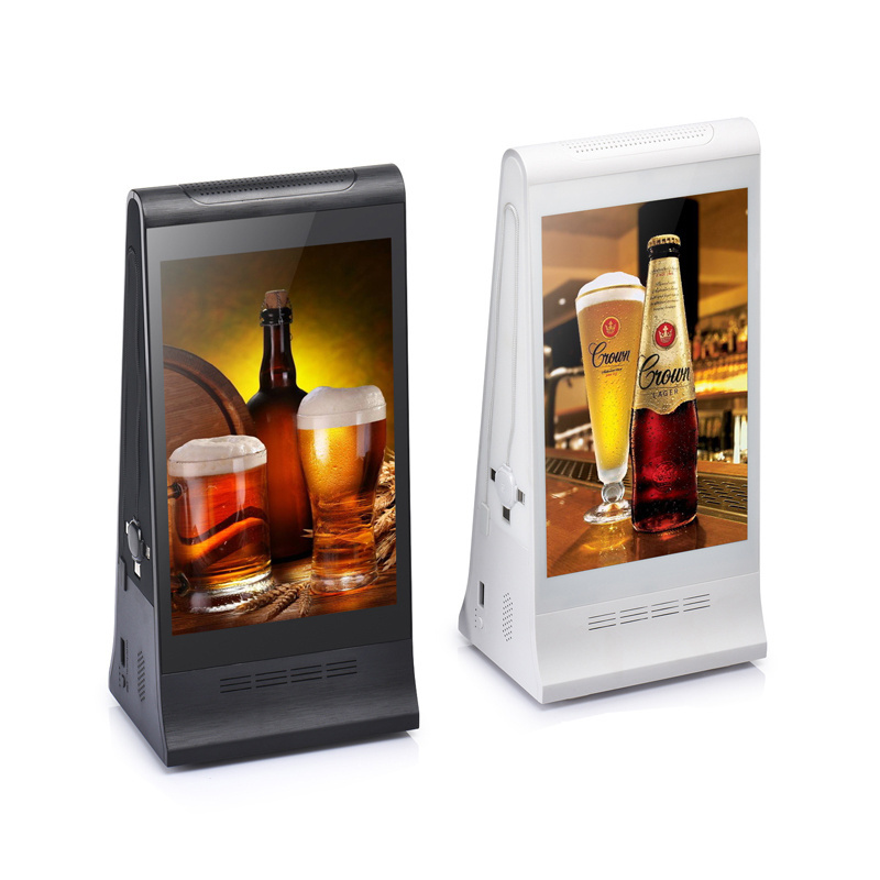 Portable 21.5/32 inch touch screen smart floor standing double sided screen lcd display bat