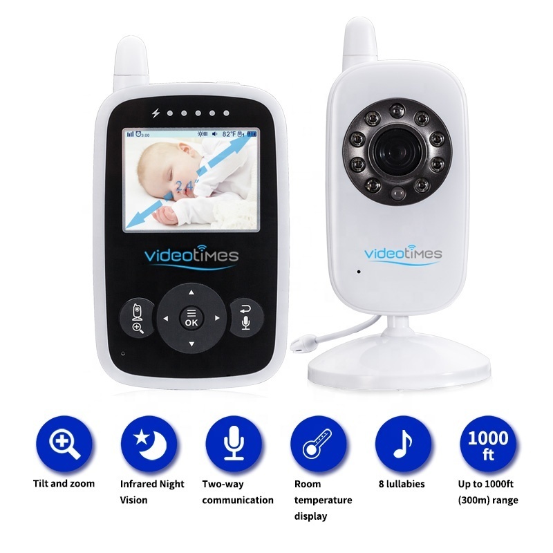 2.4 Inch Wireless Video Baby Monitor with Two-way Talkback , baby camera