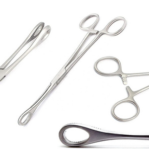 Rainbow Color Body Piercing Forceps Kit Hemostat Sponge Clamp 7" Slotted & Non-slotted Sponge Forceps