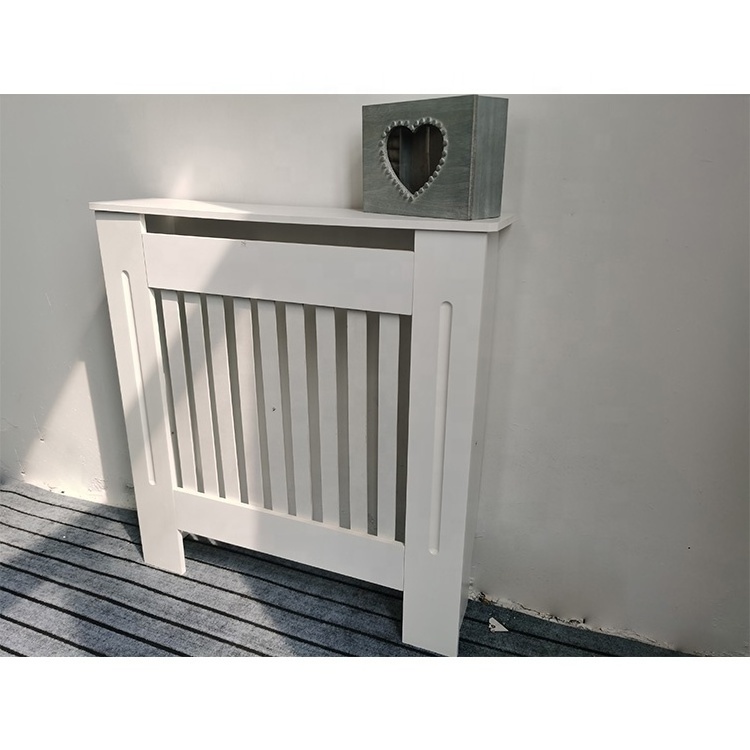 China Cheap Radiator Cover Heater Cabinet Slatted Worktop Painted MDF White Free Sample