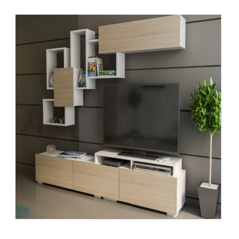 Wholesale Tv Cabinet Modern Living Room Furniture TV Stand With  Wall Shelves tv wall units designs in living room