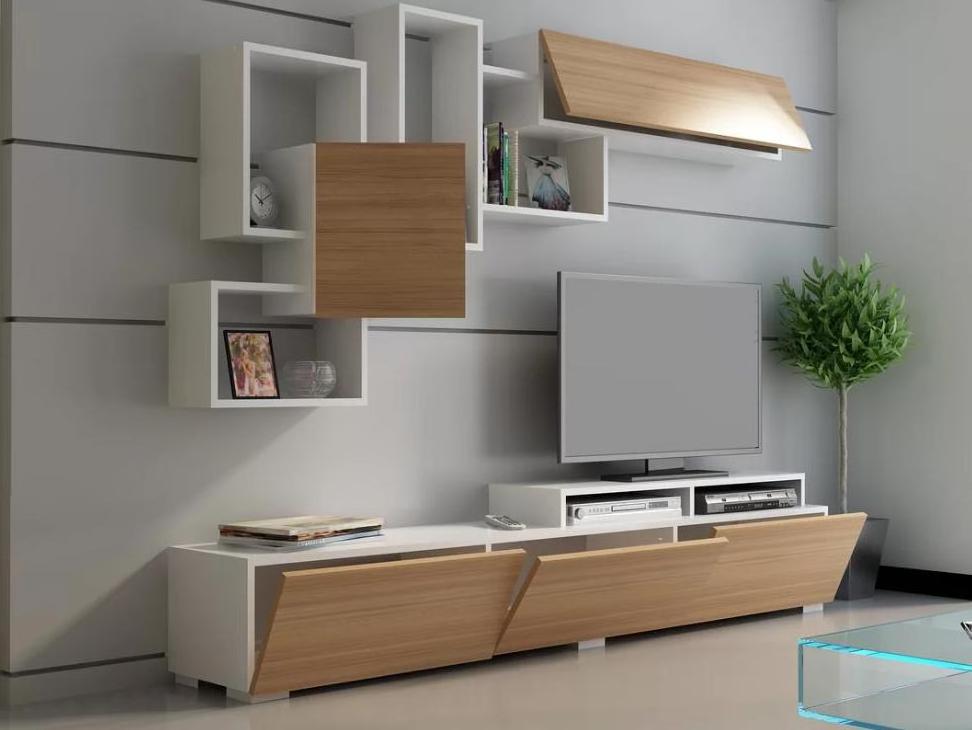 Wholesale Tv Cabinet Modern Living Room Furniture TV Stand With  Wall Shelves tv wall units designs in living room