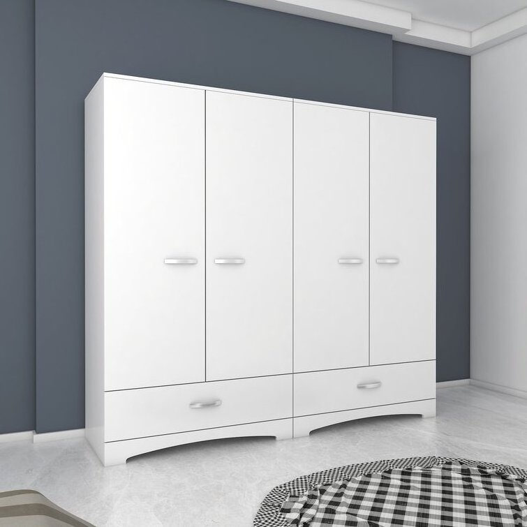 Modern wardrobe Bedroom furniture High capacity armoire storage cabinet with drawer walldrope wardrobe bedroom closet