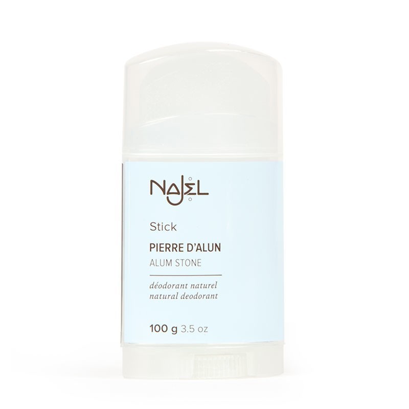 Najel Pure Natural Twist Cover Mounting Hypoallergenic Odorless Alum Stone Stick, Antiperspirant For All Ages