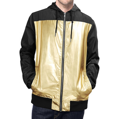 Custom Warm Bomber Windbreaker Jacket For Men Waterproof Outdoor Men's Jacket