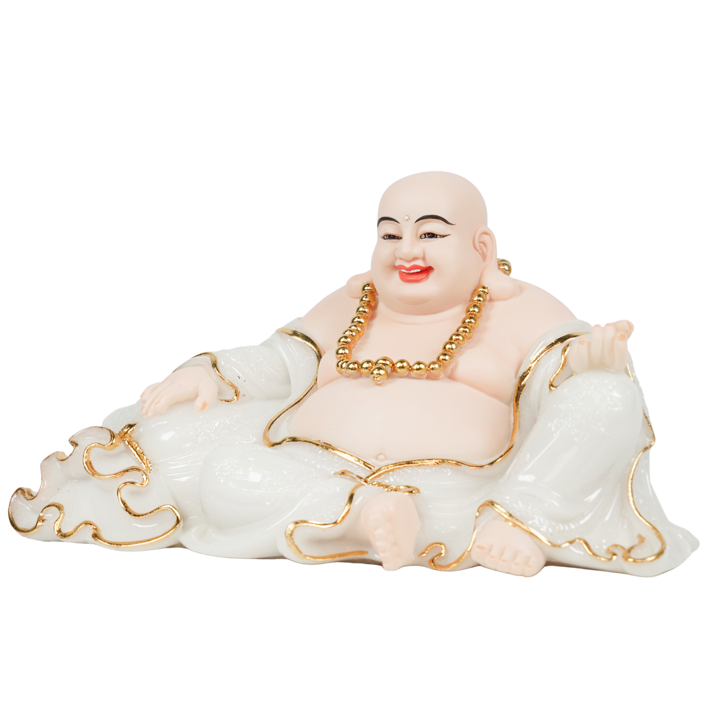 Gifts And Crafts Resin Crafts Buddha Resin Statue White Small 10cm Sculpture Customize Design And Color For Home Decoration