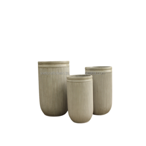 Large Fiber Concrete Planter Flower Pot Mold For Making Decorative Flower Pot made in Vietnam