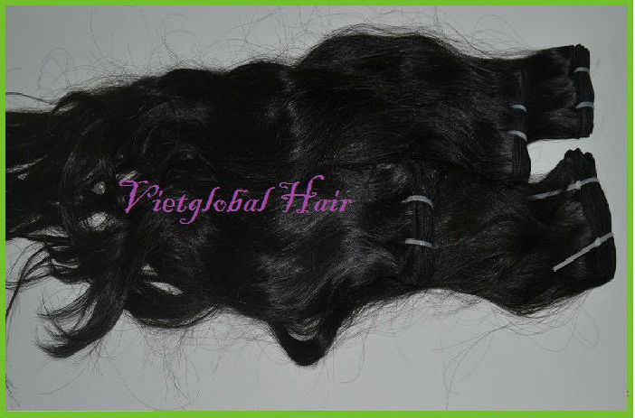 Vietglobal hair 14 Inch Wholesale Water Wave Ombre Synthetic Deep Micro Curly Weave Bundles Hair