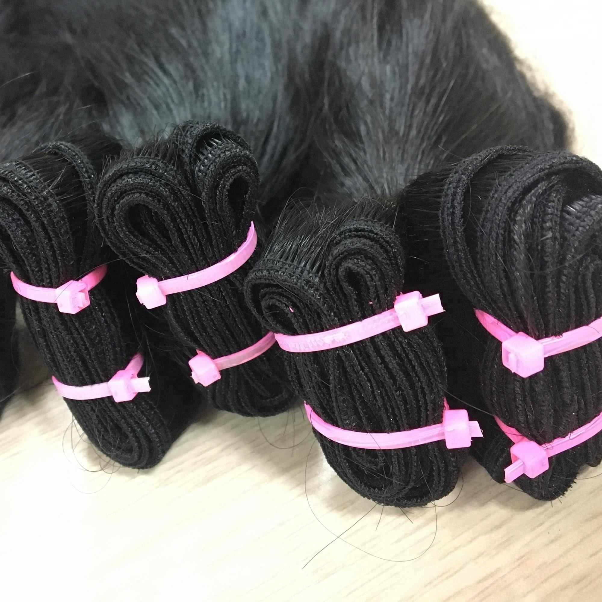 Grade 7a virgin human hair extension high quality peruvian hair