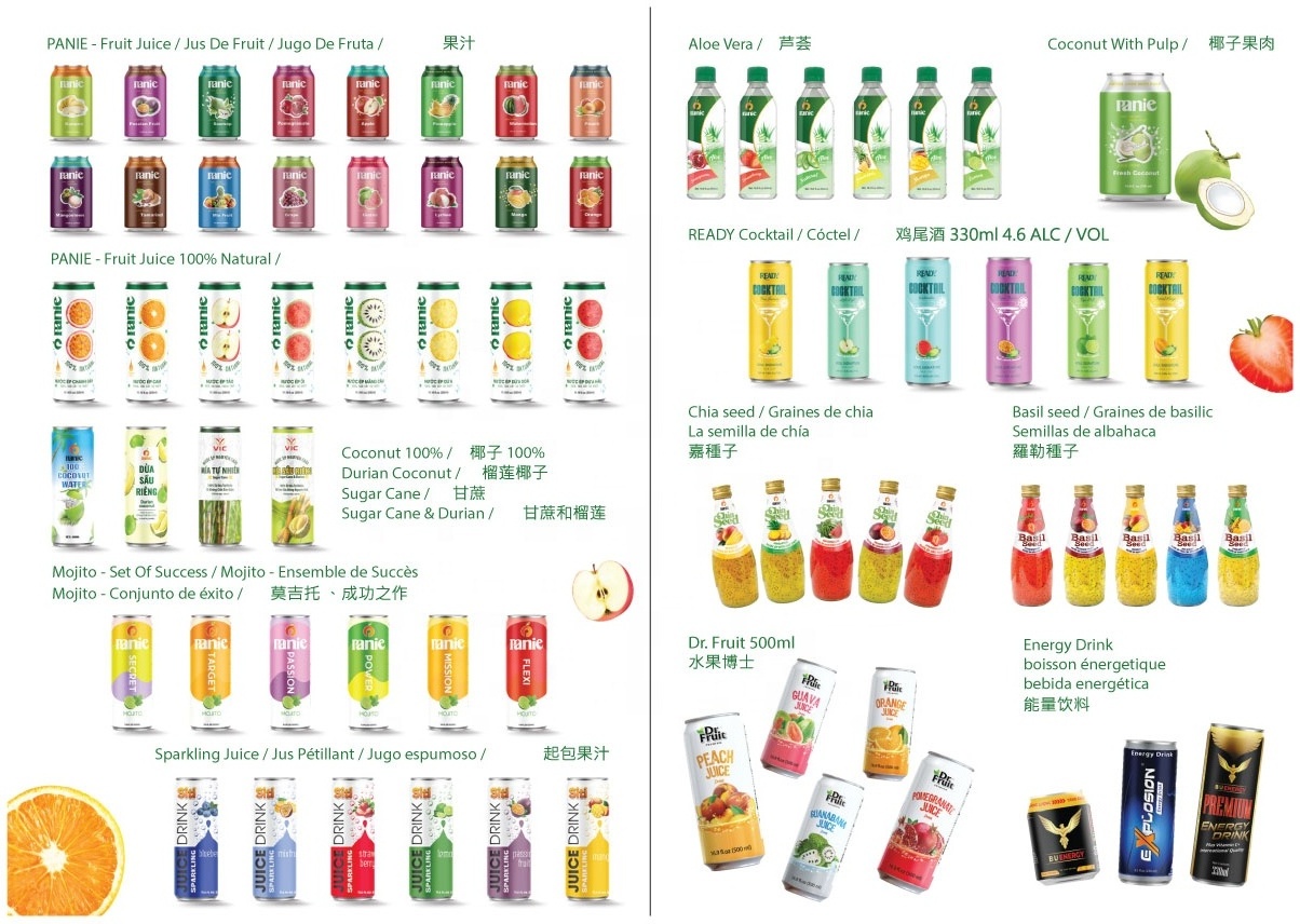 Beverage Suppliers 500 Dr Fruit Juice Canned Juice Concentrated Fruit Juice Pulp Healthy Drinks Immune System Boost Distributors