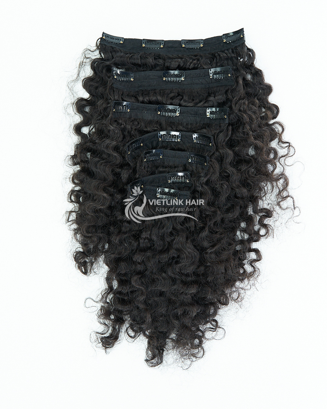 2023 Clip-in Extension Cheap Products Burmese Curly Remy Natural Vendor Top Raw Curly Hair Color Double Weight Material Silky