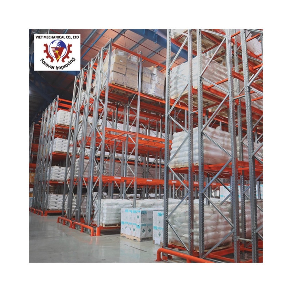 Factory Price Good Workmanship Stacking Racks Shelves Double Deep Pallet Racking  with High Quality from Vietnam