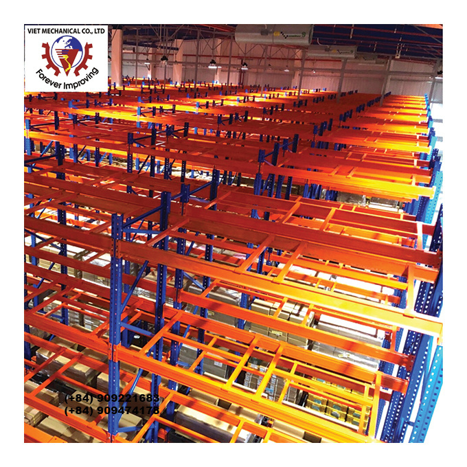 Industrial Warehouse VNA Floor Racking System Very Narrow Aisle Steel Shelf Storage Shelving for Stacking Racks & Shelves