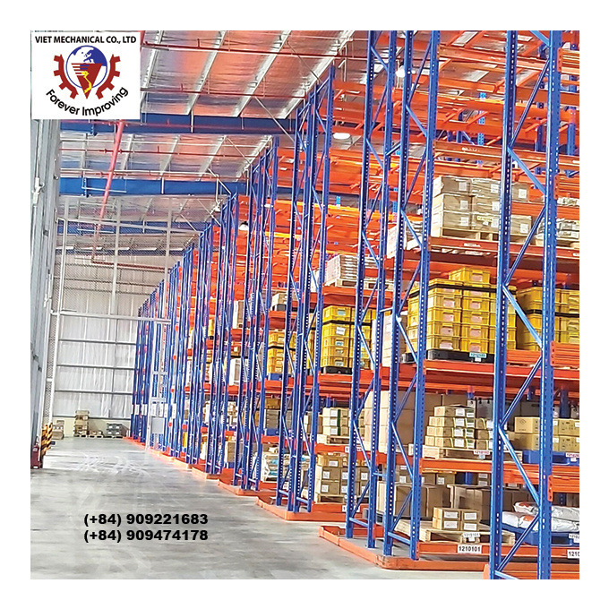 Industrial Warehouse VNA Floor Racking System Very Narrow Aisle Steel Shelf Storage Shelving for Stacking Racks & Shelves