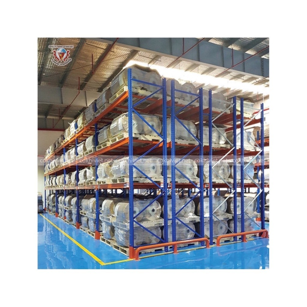 Best Price Double Deep Racking logistic equipment metal rack system long span storage rack warehouse shelving pallet racking