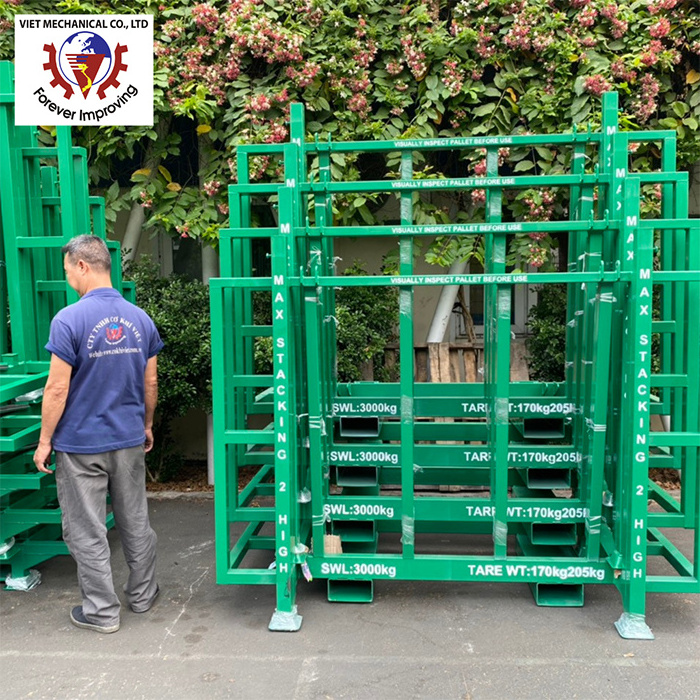 Selective Adjustable Stackable Steel Pallet Heavy Duty Warehouse Storage Rack Shelves from Vietnam