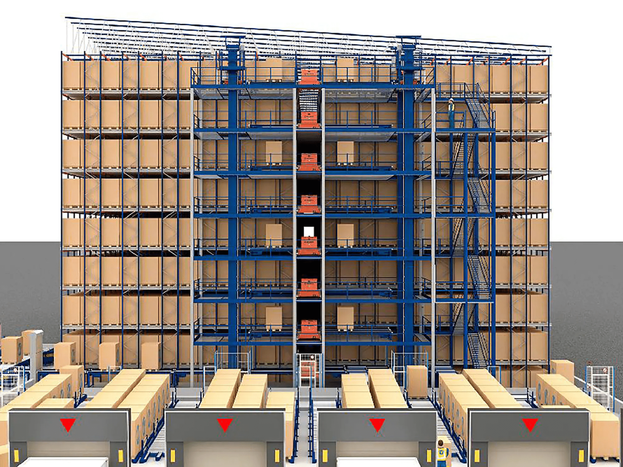 Wholesale Automated Racking ASRS System Heavy Duty Steel Pallet Shelving Industrial Warehouse Rack