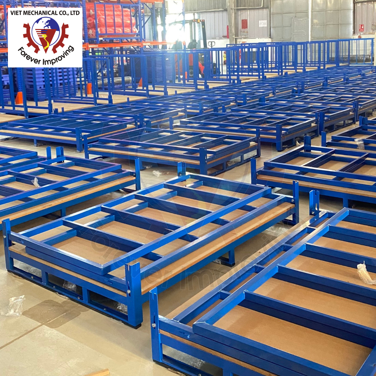 Selective Adjustable Stackable Steel Pallet Heavy Duty Warehouse Storage Rack Shelves from Vietnam