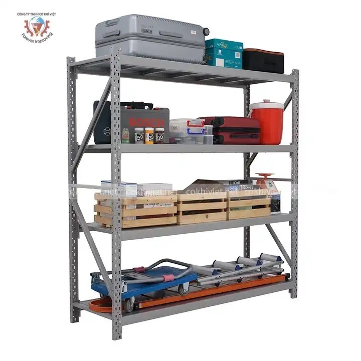 Multi Layers Medium Duty Aluminium Storage Rack for warehouse or industry From Vietnam