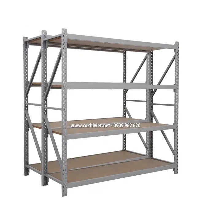 Multi Layers Medium Duty Aluminium Storage Rack for warehouse or industry From Vietnam