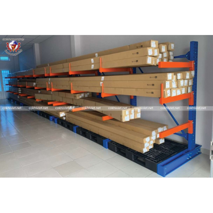 High Quality Double-sided Warehouse Equipment Industrial Heavy Duty Cantilever Beam Racking For Steel Tube Storage Racks