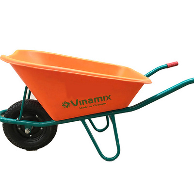 PLASTIC WHEELBARROW  BUILDING CONSTRUCTION HEAVY DUTY 90L  GALVANIZED PLASTIC TRAY  TIRE SINGLE WHEELBARROW