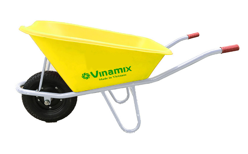 INDUSTRIAL WHEELBARROWS PLASTIC TRAY AND GALVANIZED OR POWEDER COATING FRAME 90L 130L WHEELBARROW DOUBLE WHEEL WHEELBARROW