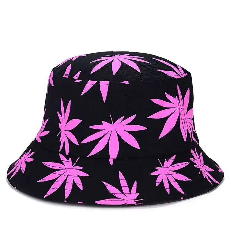 Fashionable Summer Fitted Hats Bucket Style With Logo Printed High Quality 3 Colors Cotton Custom Bucket Hat