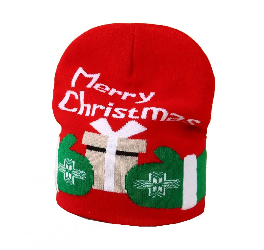 Cute Cartoon Christmas Beanie Merry Christmas Reindeer Jacquard Wholesale Beanie Coldproof Beanies For Man Women Family Gifts