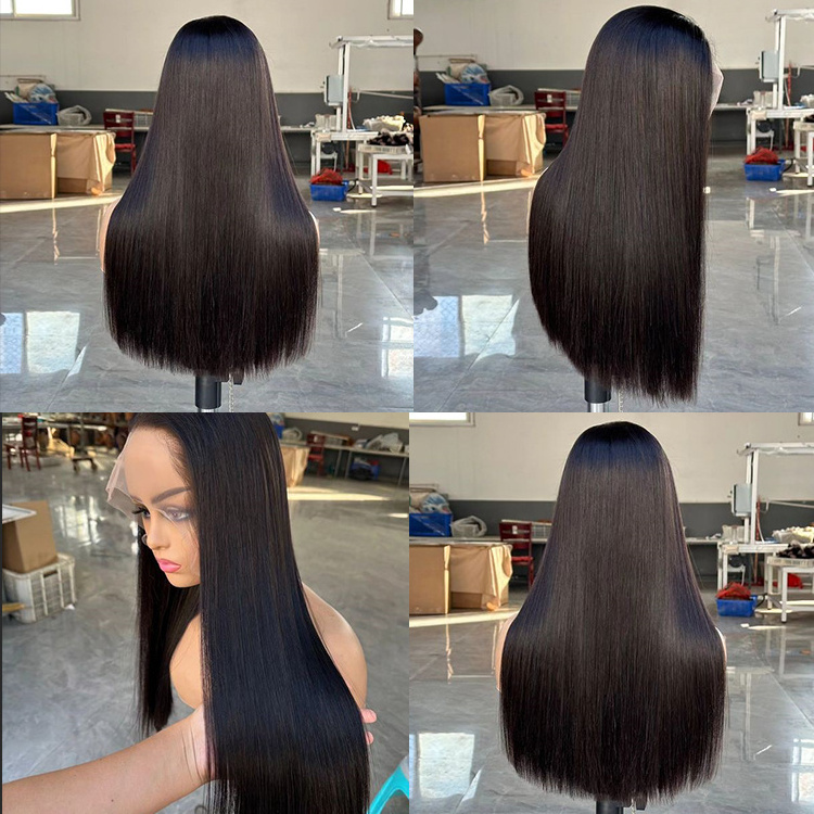 Wholesale raw vietnamese human hair lace front Transparent Virgin human hair transparent lace frontal wig vendors human hair