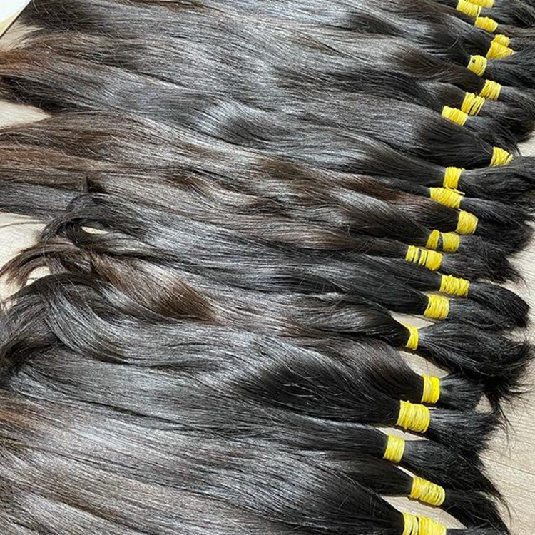 Wholesale raw indian vietnamese bulk virgin human hair deep wave bulk braiding human hair for braiding